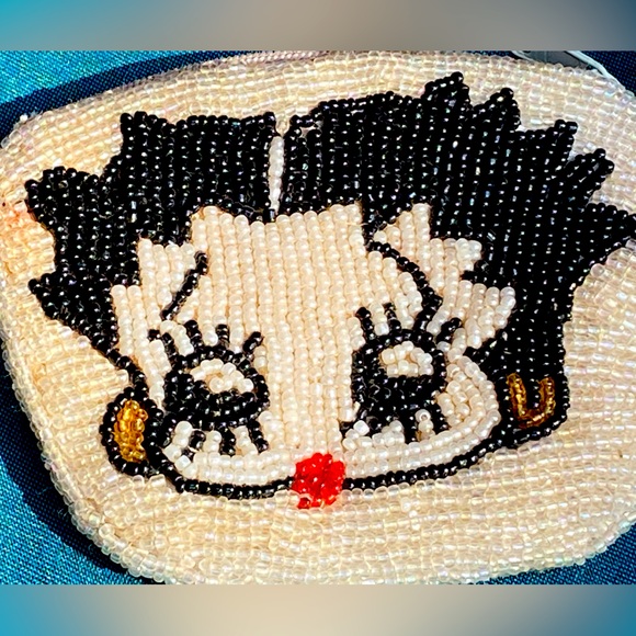 1930’s Betty Boop change purse,glass seed bead,from private collection-4 display - Picture 5 of 7